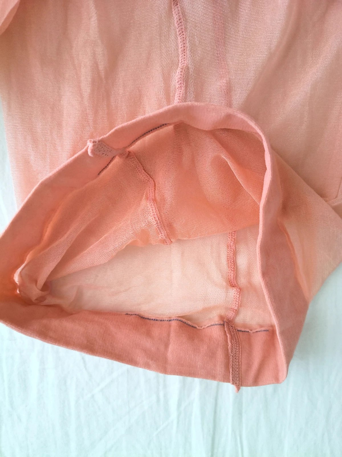 Vintage Coral Nylon Tights photo 9
