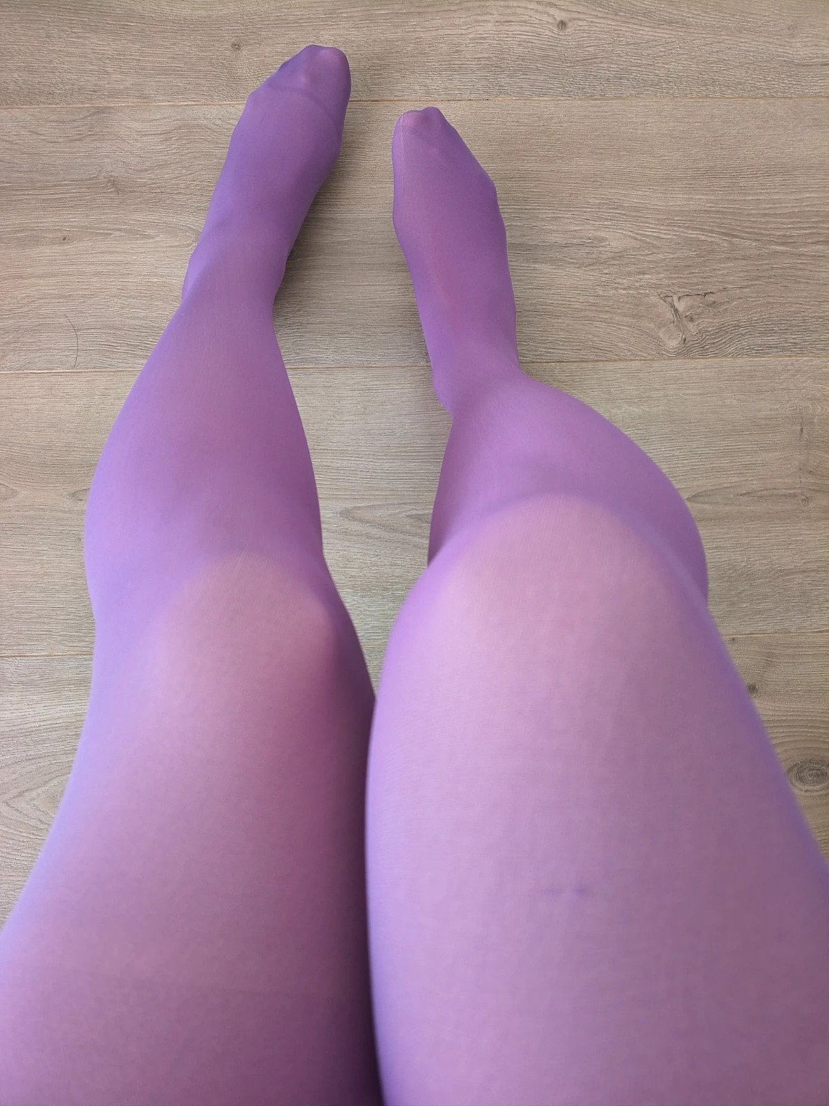 Vintage Lilac Shine Nylon Tights