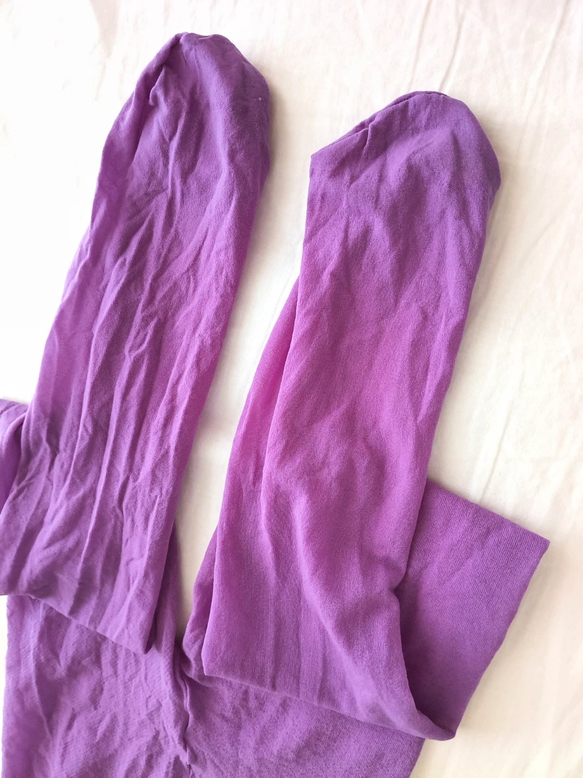 Vintage Lilac Shine Nylon Tights photo 9
