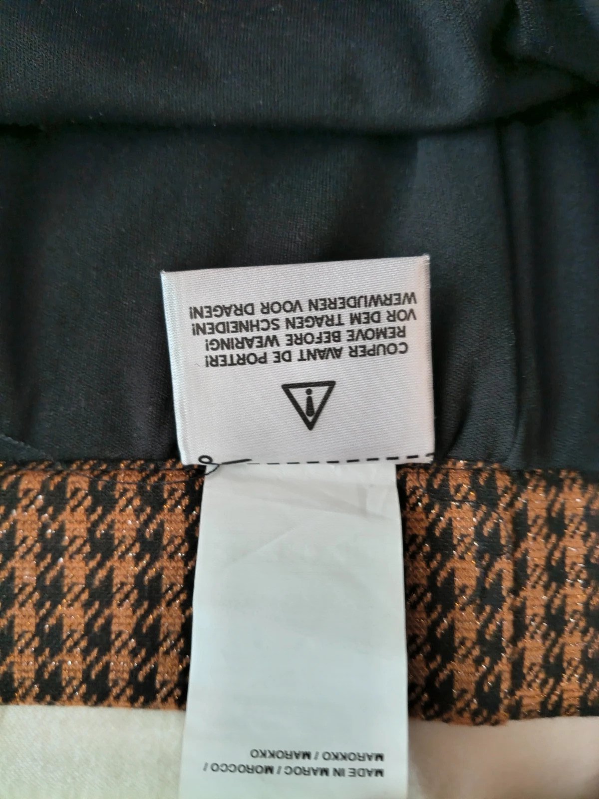 Copper Houndtooth Knee-Length Skirt photo 10