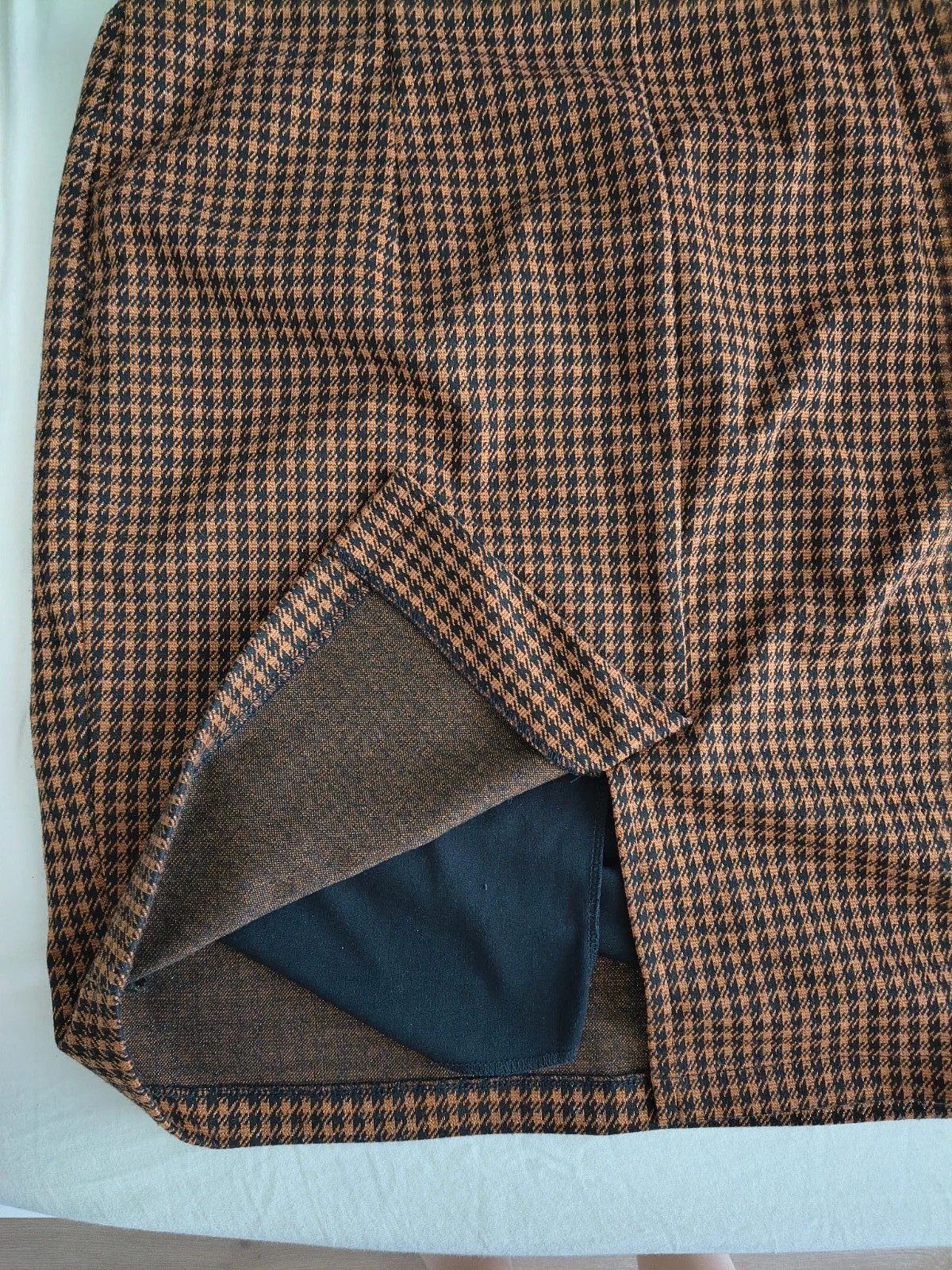 Copper Houndtooth Knee-Length Skirt photo 9