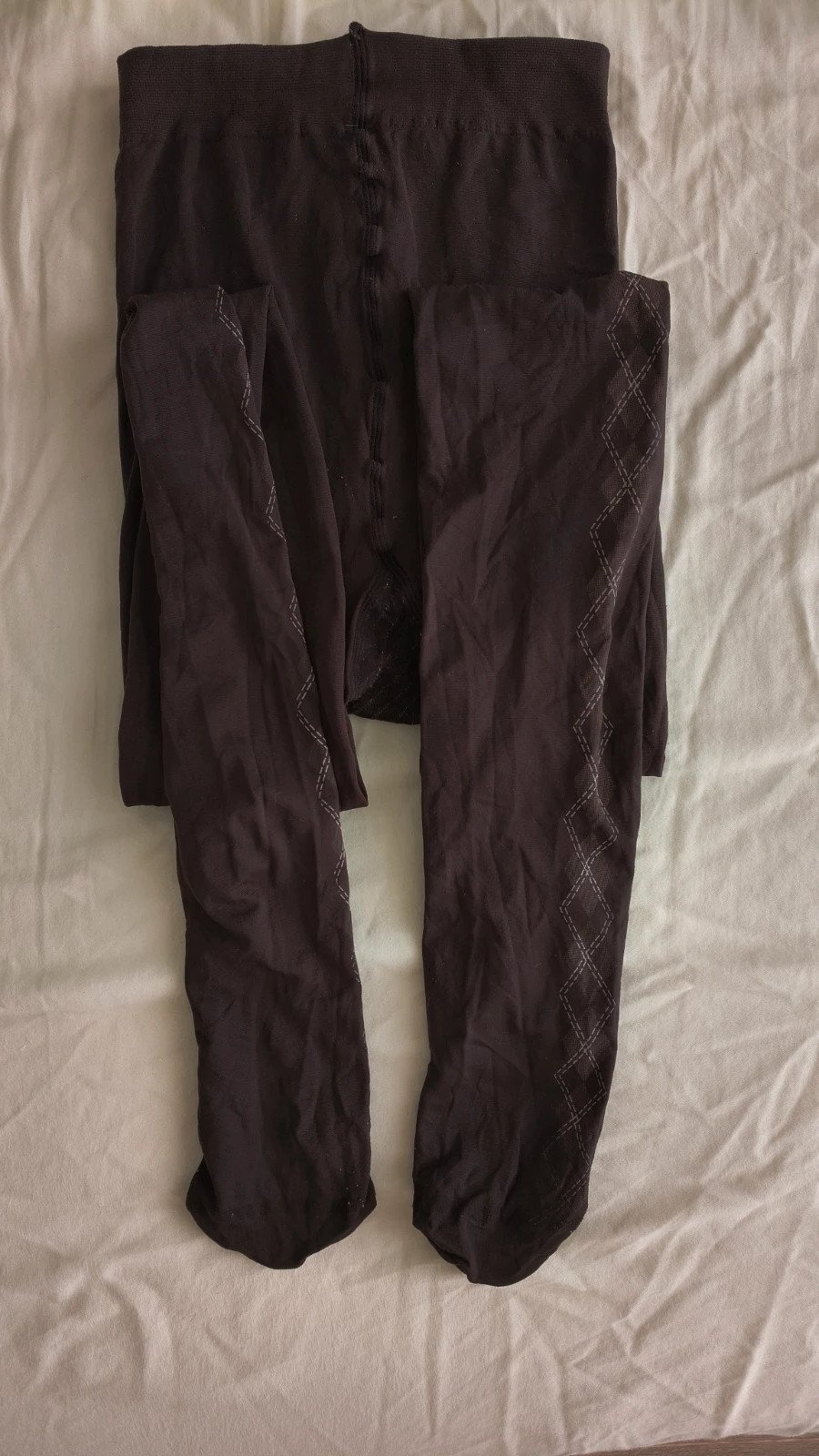 Brown Argyle Diamond Tights photo 7