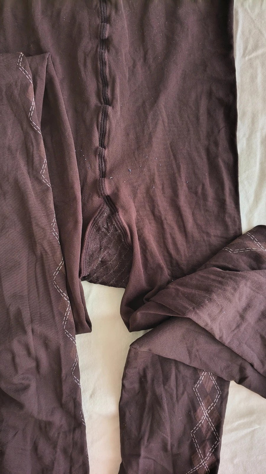 Brown Argyle Diamond Tights photo 8