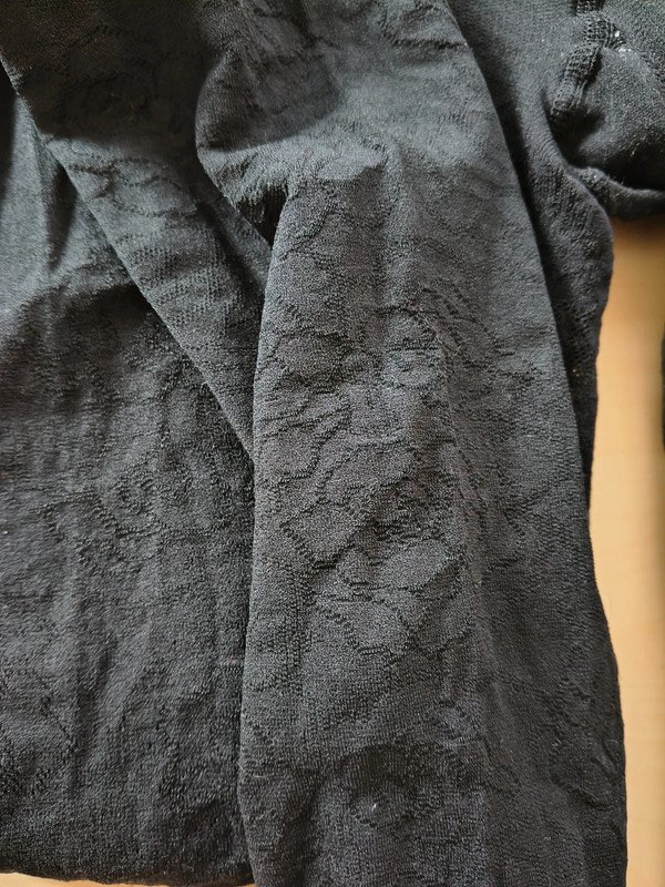 Black Rose Jacquard Tights photo 12