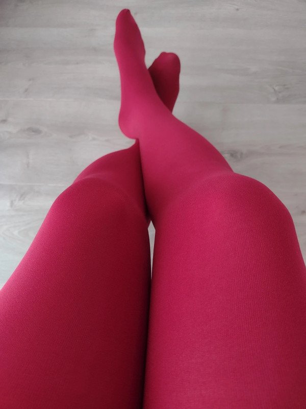 Vivid Raspberry Opaque Tights