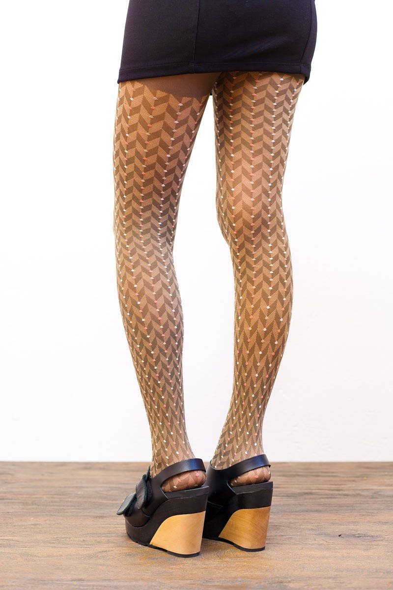 Crocodile Skin Pattern Tights by Ayame