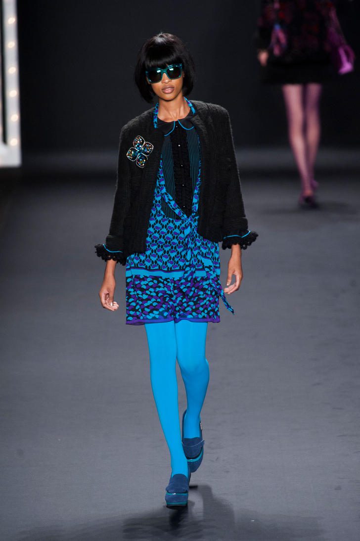 Bright Blue Tights Anna Sui 2013 Collection