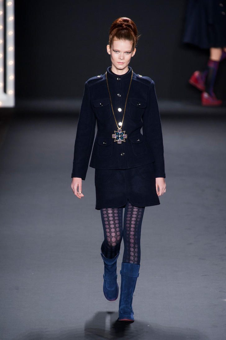 Circular Purple Pattern Tights Anna Sui 2013 Collection