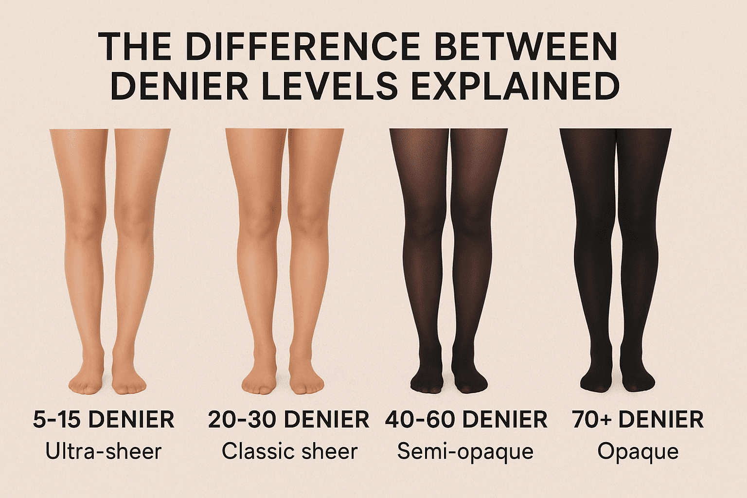 Pantyhose Denier Levels Explained from Sheer to Opaque