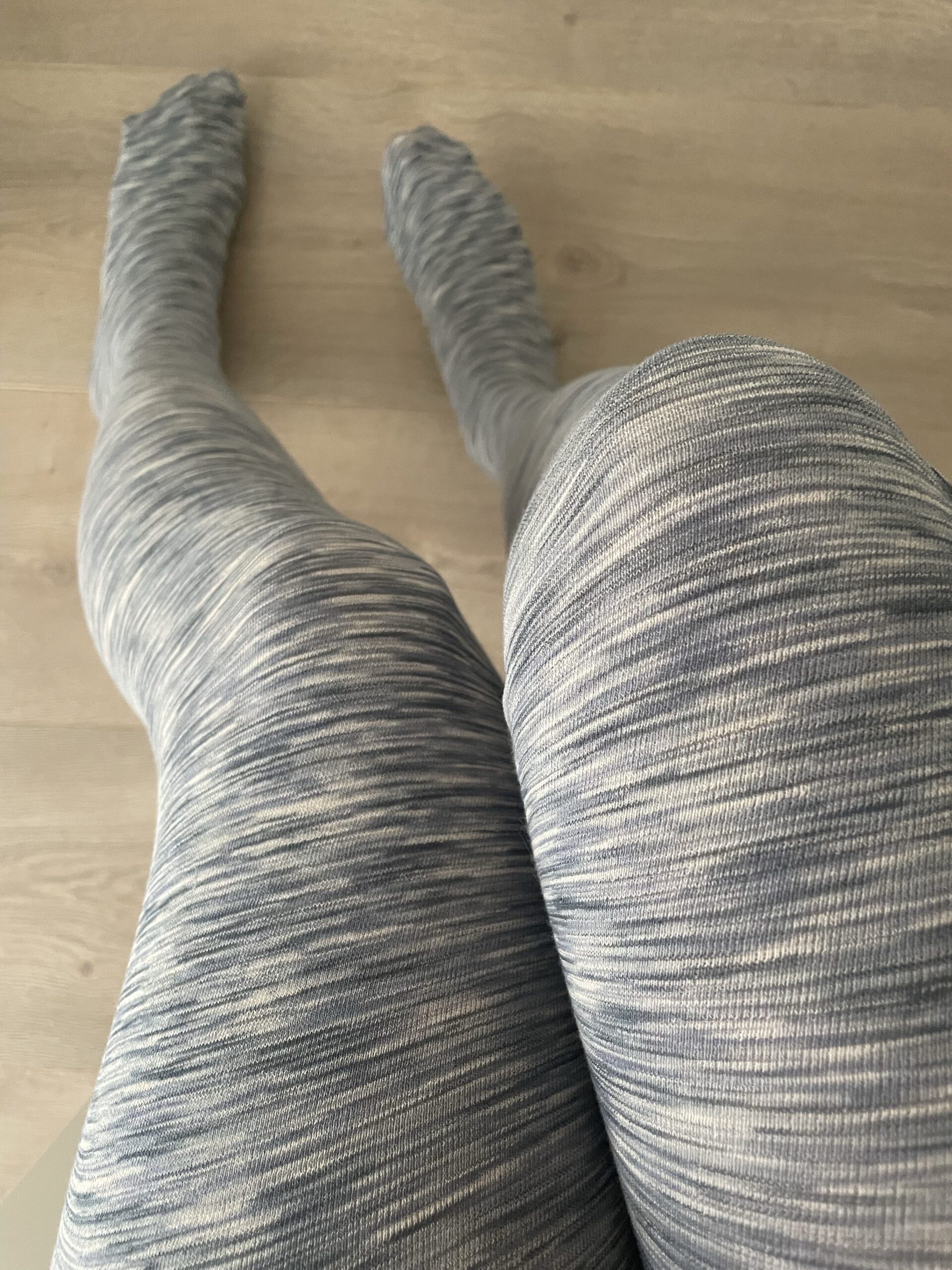 Grey Abstract Wash Pattern - Tights Vinted Find - Thrift