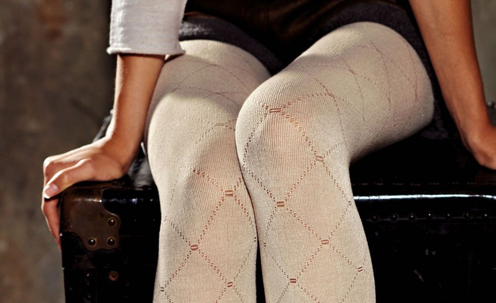 How to style textured white tights