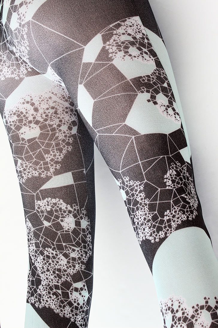 Geo Trees Tights - Thighs and Waist