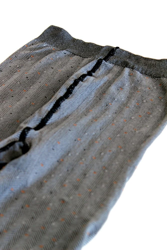 Grey Geometric Pattern Tights Tweed Botonato by Veneziana