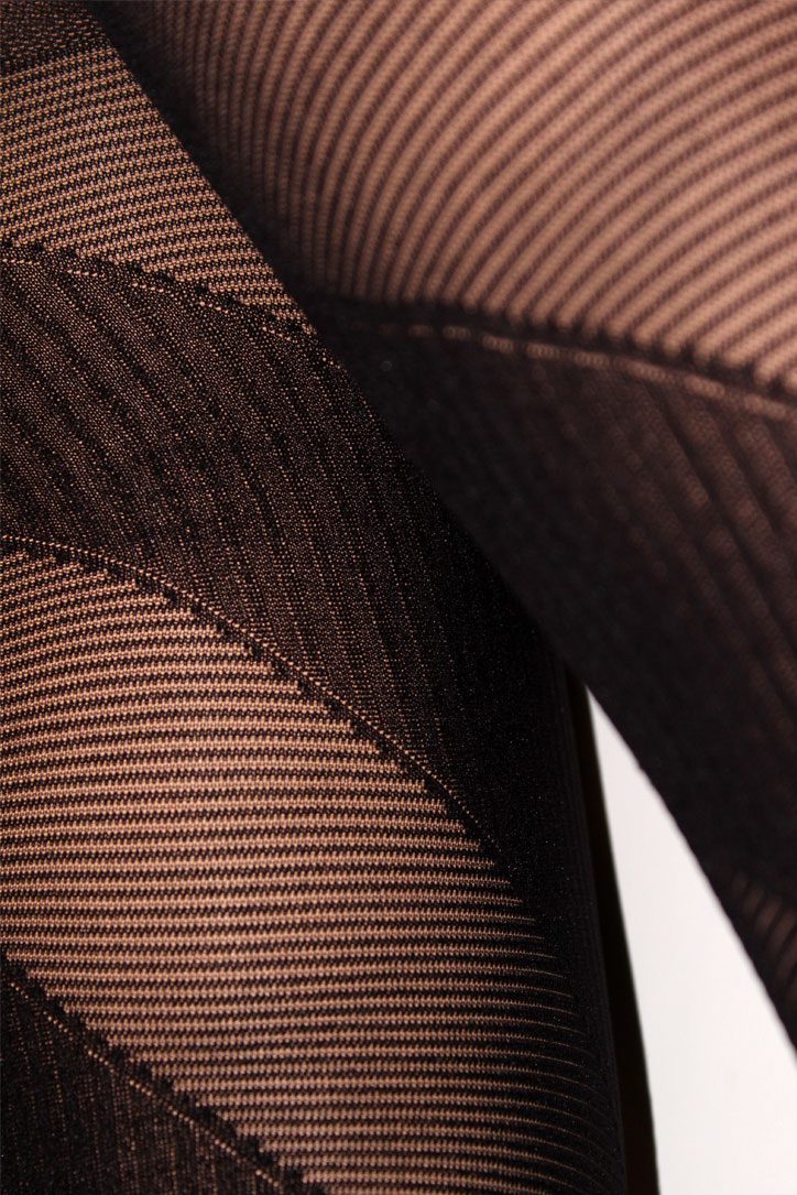Skewed Geometric Pattern Black Tights Ayra by Gabriela