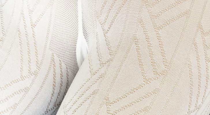 White Tights with Geometric Pattern Vega by Veneziana