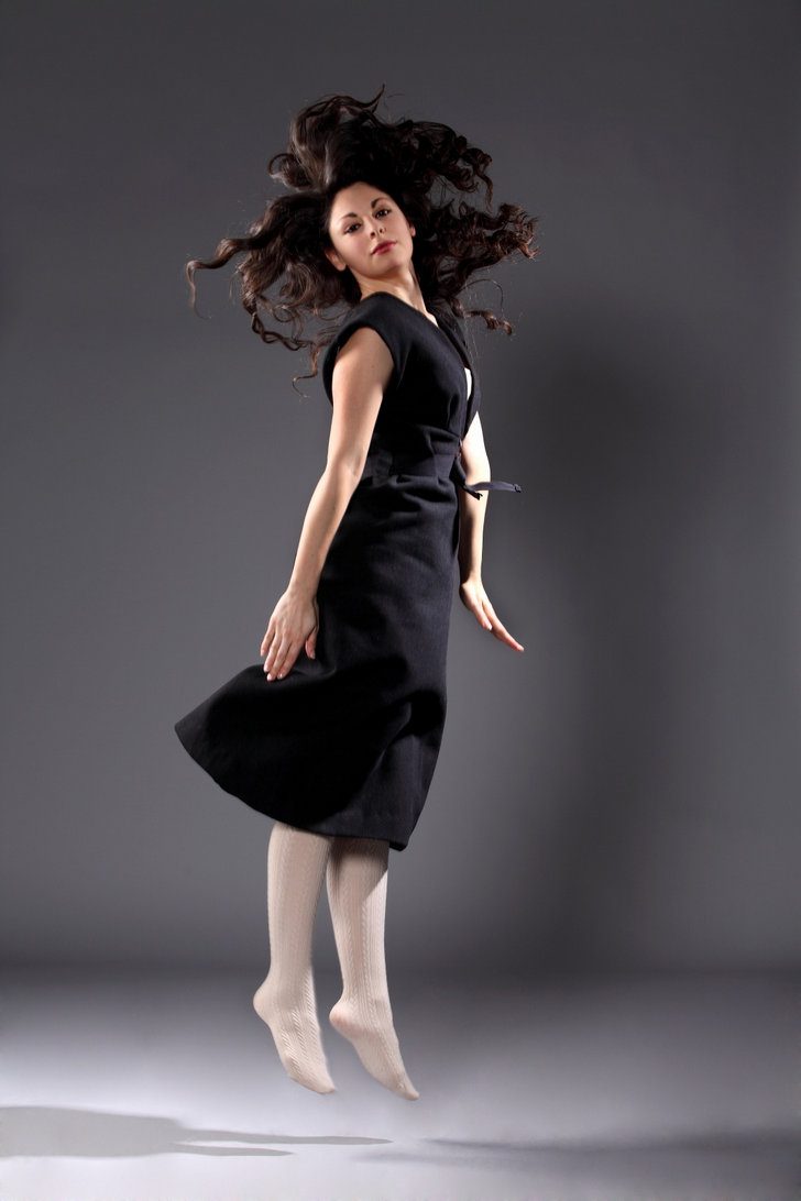 White Wool Tights by Friction Code